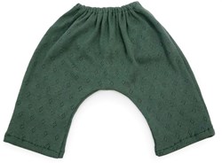 Asi Puppenkleidung lange Baumwollhose dunkelgrün Puppenoutfit