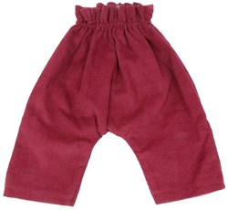 ASI DREAMS Doll Clothing - Corduroy Trousers, Burgundy