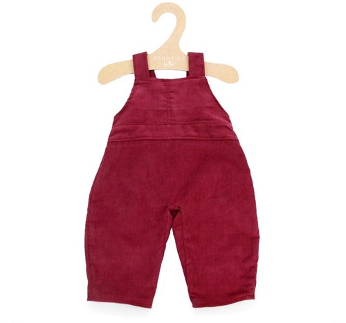 Asi Puppenkleidung Latzhose bordeaux - Puppenoutfit Polyester