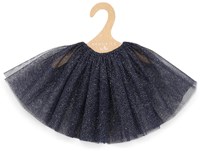 Asi Puppenrock Tüll navyblau gold - Puppenkleidung Accessoire