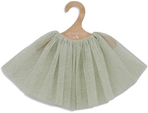 Asi Puppenkleidung Tüllrock mint gold - Puppen Outfit