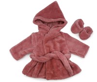 Asi Puppenkleidung Bademantel klassisch rosa - Puppenzubehör