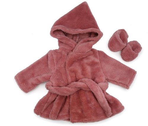 Asi Puppenkleidung Bademantel klassisch rosa - Puppenzubehör