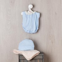 Asi Puppenkleidung Body und Mütze Babyblau - Puppenzubehör