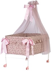 Asi Himmelbett Puppenmöbel mit Bettdecke und Kissen Martina Kollektion