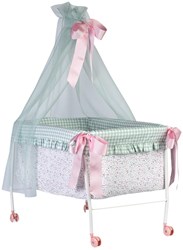 Asi Himmelbett Puppenmöbel mit Bettdecke und Kissen - Cloe Kollektion