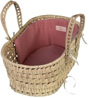 Asi Puppen Palmblatt Körbchen - Puppenzubehör - klein - rosa