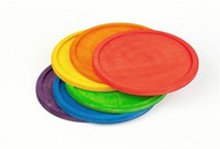 Grapat jouet en bois Rainbow Dishes assiettes colorées set