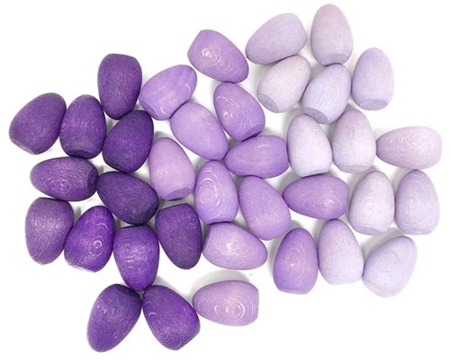 Grapat œufs mandala en bois violet - jouet créatif 36 pièces
