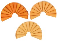 Grapat jouet en bois Mandala cônes orange - jeu libre créatif-2