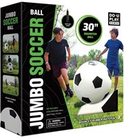 DoUPlay Jumbo Fußball 76cm - Spielball für draußen und drinnen-3
