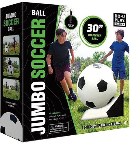 DoUPlay Jumbo Fußball 76cm - Spielball für draußen und drinnen-3