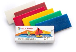 Stockmar pâte à modeler à la cire d’abeille set créatif 6 couleurs - 100x40 mm