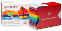 Stockmar pâte à modeler à la cire d'abeille set créatif 12 couleurs 100x40 mm-2