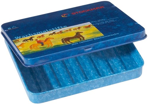 Stockmar leeg blikje voor 8 waskrijtstiftjes