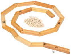nic circuit à billes jouet en bois 23 pièces pour enfants
