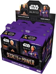 Fantasy Flight Games Star Wars Unlimited Secrets of Power Display Decks 6 Stück TCG