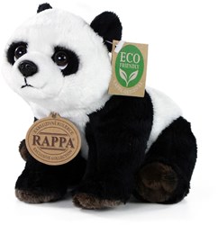 Rappa Kuscheltier Panda sitzend 18 cm Plüschspielzeug nachhaltig
