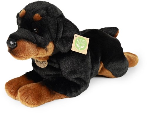 Pluche Rottweiler hond 39 cm ECO-VRIENDELIJK