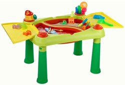 Sandtisch Wassertisch Spielset grün - Outdoor Spielzeug für Kinder