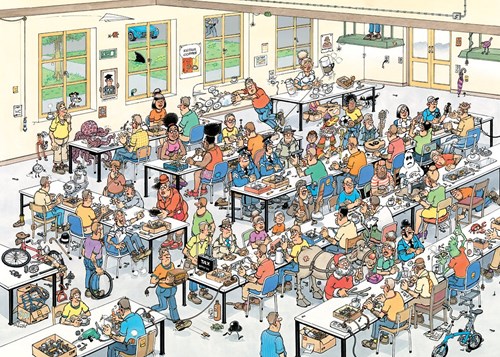 Jumbo Puzzle Können wir das schaffen? Jan van Haasteren 1000 Teile-3