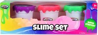 Amazing Cool pâte slime amusement 3 pièces violet vert rose set