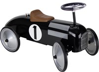 Goki Voiture à pousser rétro noire - Véhicule en métal pour enfants-2