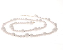 Deco woonketting hout L165cm wit