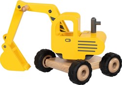 Goki Spielzeugfahrzeug Bagger aus Holz - 55898