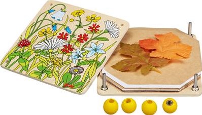 Goki presse à fleurs en bois - séchage de fleurs pour enfants-3
