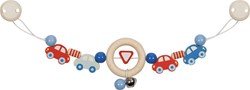 Goki Houten Wandelwagenketting Auto's met Clips