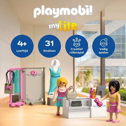Playmobil boutique de mode magasin de jouets - set mode tendance-3