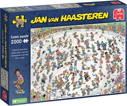 Jumbo Puzzle Jan van Haasteren 2000 Teile Skateboarden Cartoon