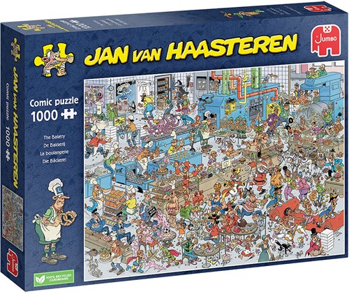 Jumbo Puzzle Jan van Haasteren Die Bäckerei 1000 Teile Cartoon Puzzle