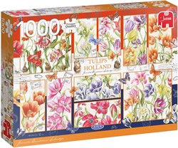 Jumbo 18852 Holländische Tulpen-1000 Teile Puzzlespiel, Mehrfarben