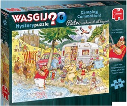 Jumbo Puzzle Wasgij Retro Mystery 6 Ärger auf dem Campingplatz! - 1000 Stück