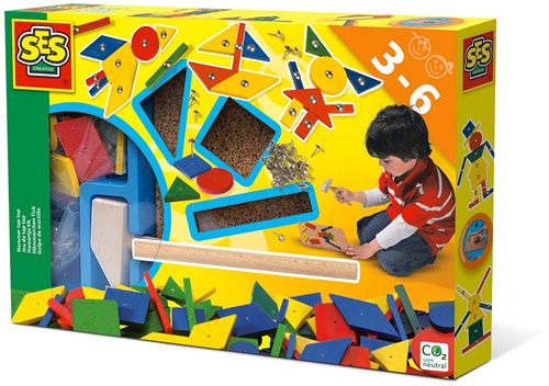 Ses Hamertje Tik - jouet Montessori - set original avec formes de base