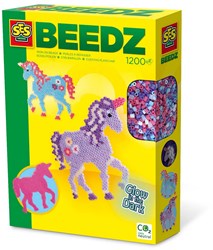 Ses perles à repasser licorne glow in the dark set créatif