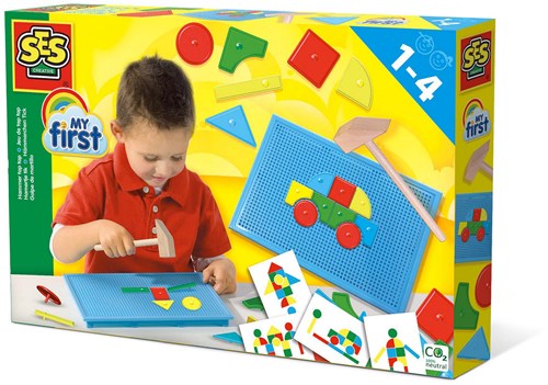 Ses Hamertje Tik Montessori Spielzeug - Originalset mit Grundformen