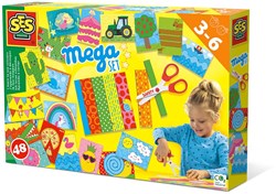 Ses Bastelset Schneiden lernen - Mega Set mit sicherer Schere