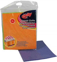 Multy chiffons éponge nettoyage 3 pièces viscose ultra absorbant