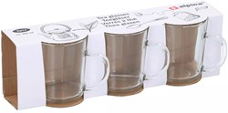 Alpina Teeglas Set 3 Stück 200ml - Glas Teetassen für Tee