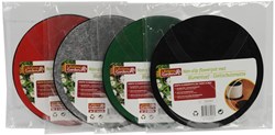 Lifetime Garden Anti-Rutsch Blumentopfunterlage Gummi rund 20cm 2er-Set