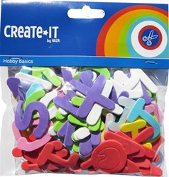Foam letters Create-It - bunte Bastelaufkleber 104 Stück