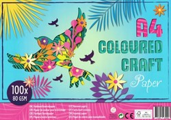Harlekijn A4 Bastelpapier Blumen - farbiges Papier für Kinder
