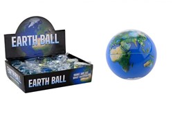 Johntoy balle à paillettes globe rebondissante 6,5 cm jouet en caoutchouc