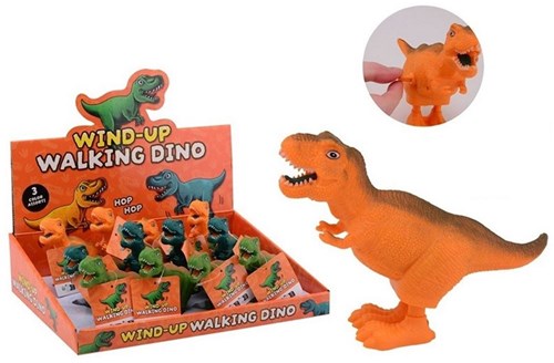 Johntoy 12 Opwindbare T-Rex in displ 3 ass 24559-2