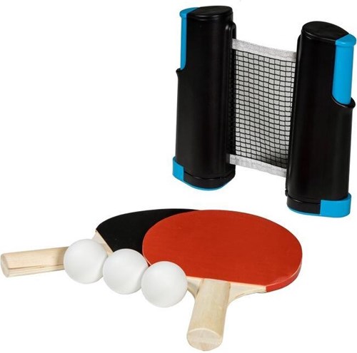 SportX Tischtennisnetz - Pingpongnetz mit Metallständern 155x12 cm-2
