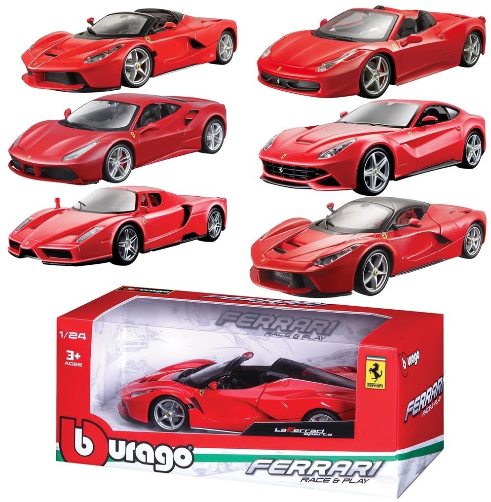 Burago 1:24 Ferrari Sportscars ass. Planet Happy CH
