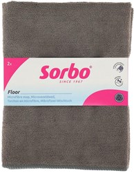Sorbo chiffon de nettoyage microfibre sol 2 pièces 50x60cm nettoyage sol